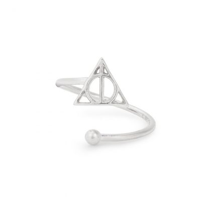 Sterling Silver Deathly Hallows symbol ring Alex and Ani