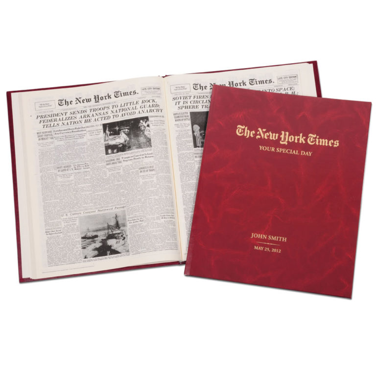 New York Times Custom Birthday Book from Uncommon Goods | Find a Gift For