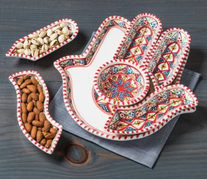 Hamsah Handpainted Serving Dishes