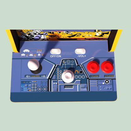 Space Invaders Counter Arcade Cabinet Buttons and Controls
