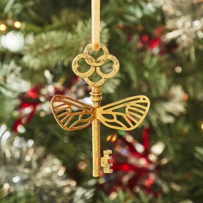 Gold Flying Key Christmas Ornament inspired by Harry Potter from Pottery Barn Teen