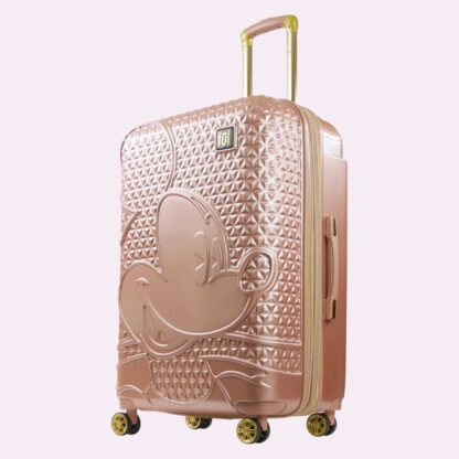 Rose gold mickey mouse spinner suitcase carry on luggage